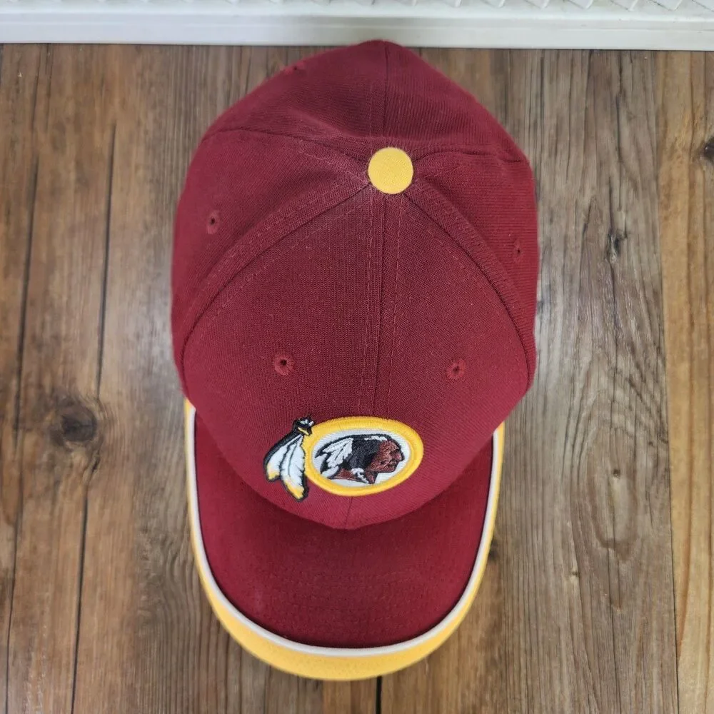 Washington Redskins New Era 39thirty Fitted S/M Hat Cap Burgundy Gold NFL Sports